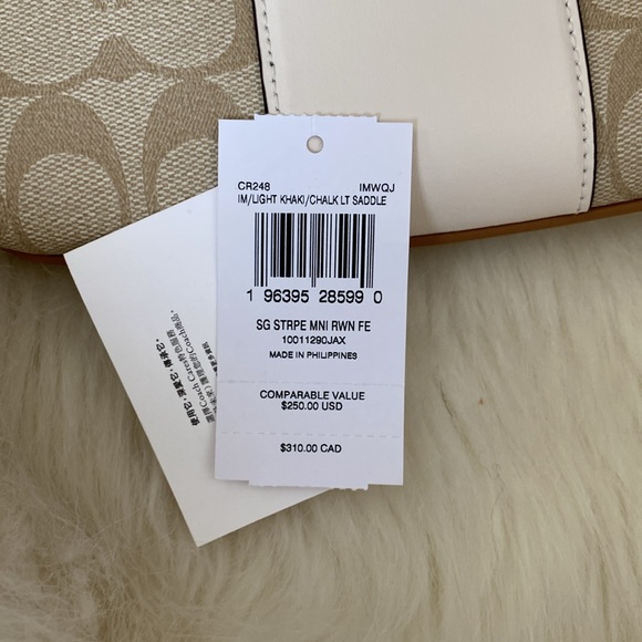 Mini Rowan File Bag In Signature Canvas With Stripe - Picture 6 of 9